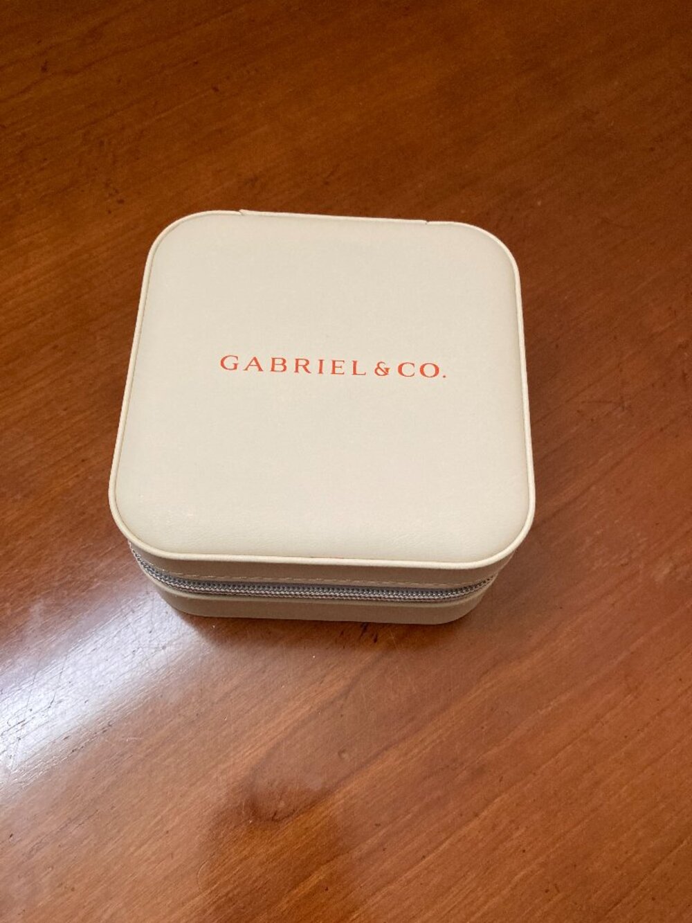 Gabriel & Co Vegan Leather Jewelry Box Cream